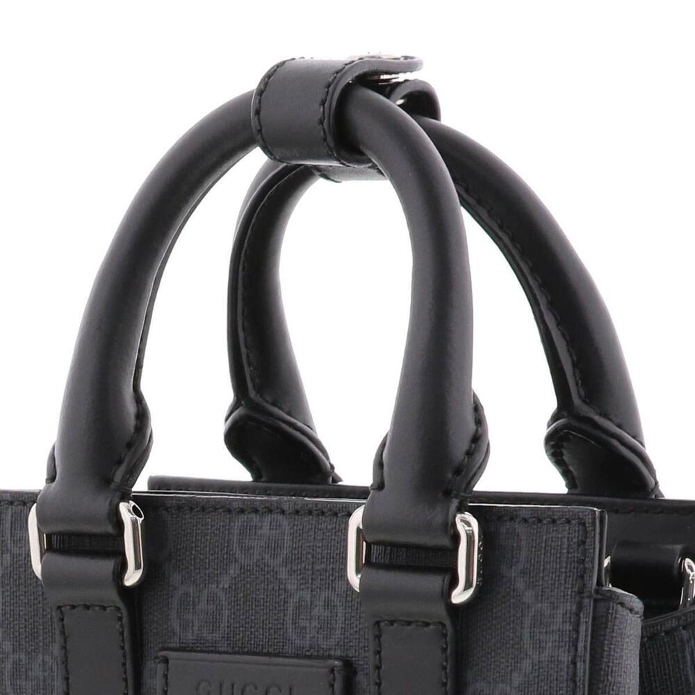 GUCCI Shoulder Bag Messenger GG Supreme Black - Picture 3 of 6
